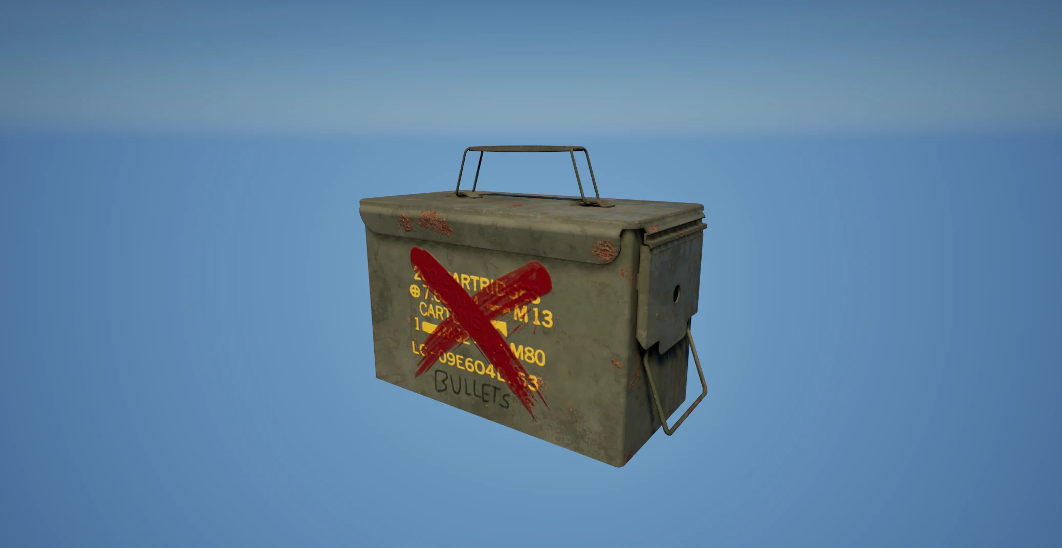 Ammo can prop presentation render